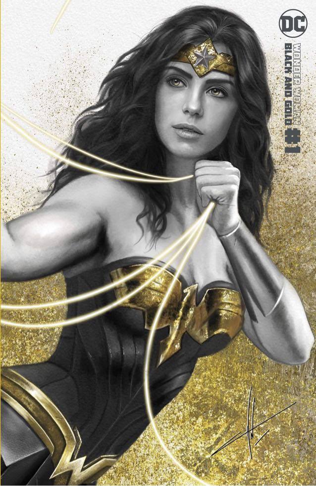 WONDER WOMAN BLACK & GOLD #1 CARLA COHEN SET